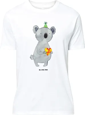 Produktbild von Mr. & Mrs. Panda Größe XL T-Shirt Koala Geschenk - Weiß - Party, mit Spruch, Shirt, Tshirt, Geburtstag