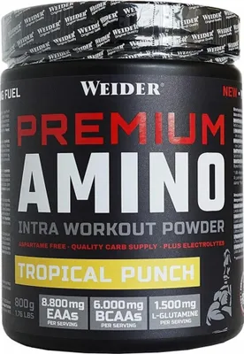 Immagine prodotto di Weider premium amino, tropical punch, polvere, 800g 10003