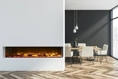 Produktbild von Acantha Aspire 150 Corner View Elektrokamin 155,4×49×23,5 cm Eckkamin 3D LED 7 Farben für Medienwand