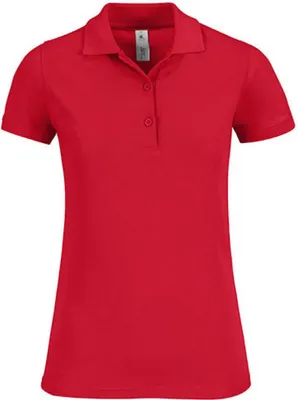 Produktbild von B&C PW457 | Damen Poloshirt Safran Timeless / Women - Farbe: Red - Größe: M