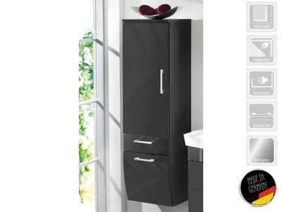 Productafbeelding van Hoge kast, antracietkleur