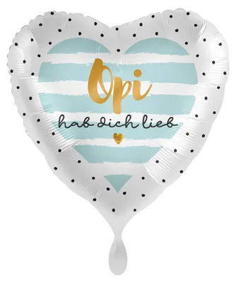 Produktbild von Folienballon Herz Opi hab Dich lieb 43cm