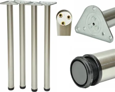 Produktbild von Tischbeine Edelstahl 4-er Set Ø 60 mm