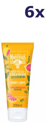 Produktbild von 6x Le Petit Marseillais Duschgel 200 ml Grapefruit-Thymian