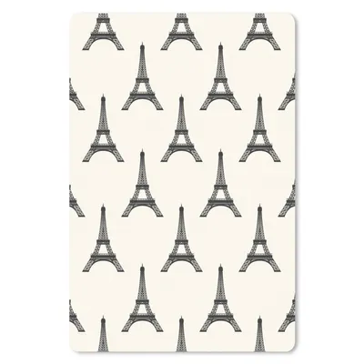Produktbild von MuchoWow® Mauspad Mousepad Eiffelturm - Paris - Muster 18x27 cm - Mousepads - Maus Mat - Pad - Mausunterlage