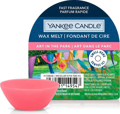 Produktbild von Yankee Candle 10.00664.0039, Rund, Pink, Art in the Park, Apfel, Seerose, Jasmin, Rose, Canangabaum, Zedernholz, Moschus, Sandelholz