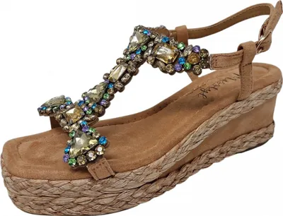 Produktbild von Misstyle by Laura Vita Damen Sandalette in Beige, Größe 37
