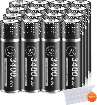 Obrázek produktu pro Nabíjecí baterie AA Li-Ion, 1,5 V, kapacita 3400 MWh, 16