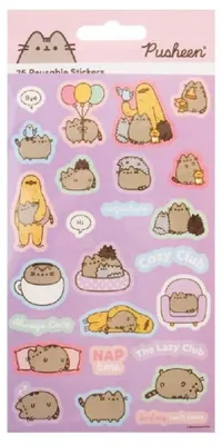 Produktbild von Pusheen Aufkleber-Set mit 25 Stickern, offiziell lizenziert, im Charakter-Design