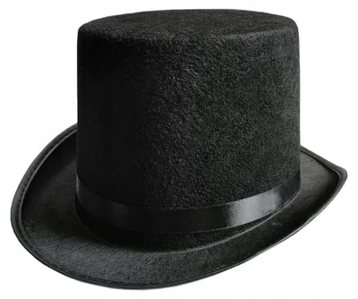 Image de PartyPal Chapeau Cylindre Noir Feutre Magicien Années 20