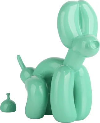 Produktbild von Moderne dekorative Skulptur eines Hundes in Ballform für Wohnzimmer und Büro
