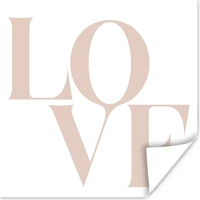 Produktbild von MuchoWow® Poster Text - Zitate - Liebe 50x50 cm - Wohnzimmerdekoration