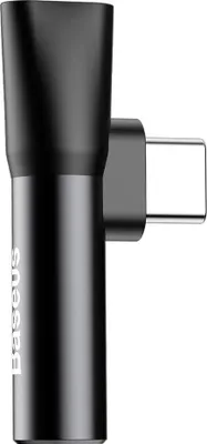 Obrázek produktu pro Baseus Audio Converter L41 adaptér z USB-C na USB-C port + 3,5mm jack pro sluchátka - Černá KP36384
