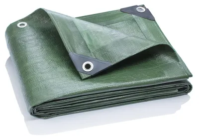 Produktbild von Abdeckplane Gewebeplane Schutzplane - 2 x 3 m - 200 g/m² - Grün - Wasserdicht und UV-beständig - Für Garten, Terrasse und Camping