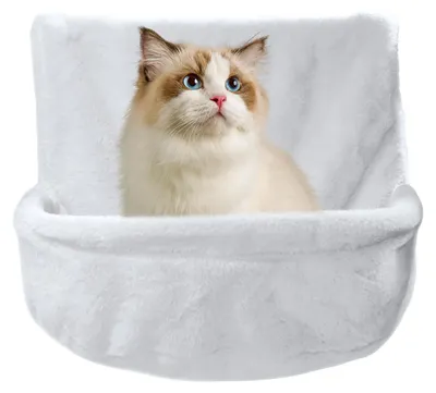 Immagine prodotto di Letto sospeso per gatti con supporto stabile e rivestimento in peluche