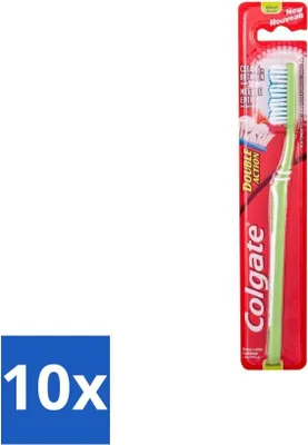 Produktbild von Colgate Zahnbürste Double Action Medium - Vorteilspack - 10 Stücke
