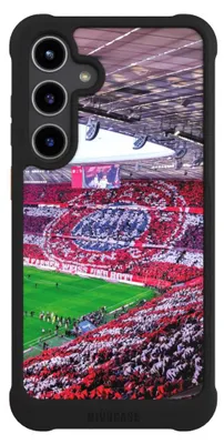 Produktbild von NIVOCASE Hülle für Samsung Galaxy S24+  Stoßfeste Handyhülle NIVOmax Case Schwarz FC Bayern München FCB Stadion