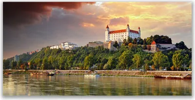 Produktbild von Glasbilder 120x60 Wandbild Druck auf Glas Stadt See Landschaft