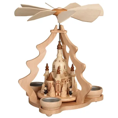 Immagine prodotto di Piramide da tavolo con Frauenkirche di Dresda ZEIDLER Holzkunst