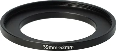 Produktbild von vhbw Step-Up-Ring Adapter 39mm - 52mm für Kamera Objektiv - Filteradapter, Metall Schwarz