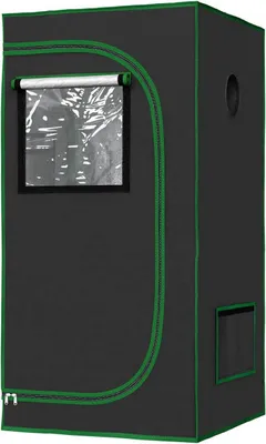 Produktbild von WOLTU Gewächshaus Indoor, aus Oxford-Gewebe, hochreflektierendem Material, Schwarz : 60x60x120 cm Größe: 60x60x120 cm