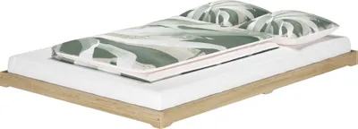 Produktbild von Loftbett Futon extra niedriges Bodenbett 120x200 Esche geölt V-60.47E-12ohne Zubehör