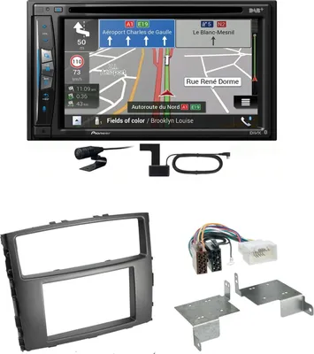 Produktbild von Pioneer AVIC-Z730DAB USB Digitalradio Einbauset für Mitsubishi Pajero bis 2014