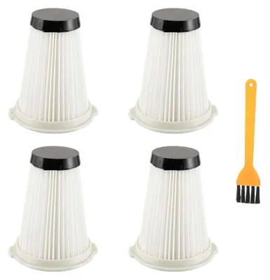 4 wasbare Plissefilter für Einhell TE-SV 18 Li + Bürste