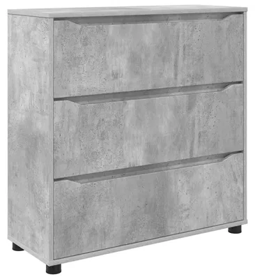 Obrázek produktu pro vidaXL Úložná skříňka betonová šedá 80 x 31 x 81 cm materiál na bázi dřeva