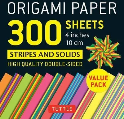Produktbild von Origami Paper 300 Sheets Stripes and Solids 4 (10 CM)