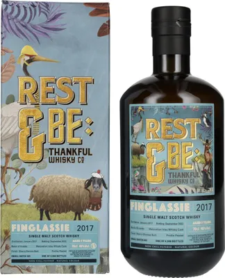 Produktbild von Rest & Be Thankful Finglassie 5 Years Old Single Malt 2017 46% Vol. 0,7l in Geschenkbox