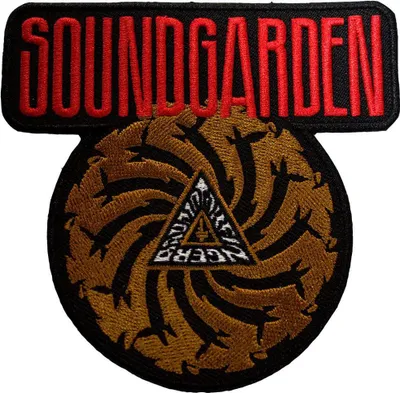 Immagine prodotto di Soundgarden - Toppa da stirare "Badmotorfinger", tessuto RO12917 (taglia unica) (rosso/nero/marrone)