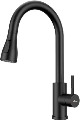 Obrázek produktu pro Kuchyňská baterie Appasso z černé nerezové oceli se 3 výtoky