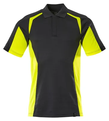 Produktbild von Mascot Polo-Shirt, moderne Passform Polo-shirt Gr. 5XL, schwarz/hi-vis gelb