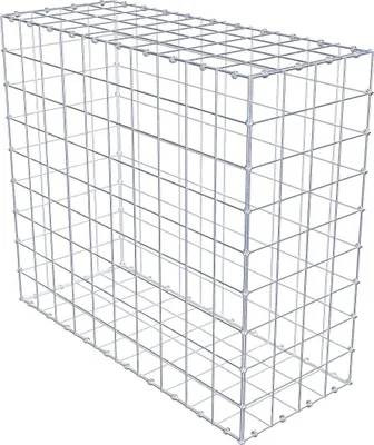 Produktbild von Gabione 100 cm x 90 cm x 40 cm (L x H x T), Maschenweite 10 x 10 cm, Spiralring