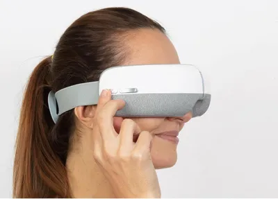 Produktbild von Augenmassagegerät mit 5 Massage Modi, Vibration, Wärme und Luftkissen für Entspannung