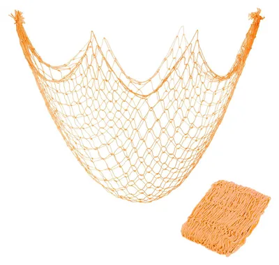 2er-Set dekorative Fischernetze gold 2 m x 1 m für Party
