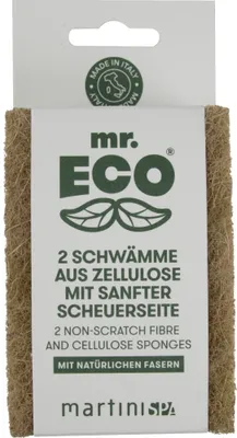 Produktbild von mr. ECO Scheuerschwamm H513Y sanfte Scheuerseite 2St