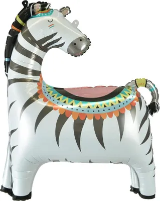 Zdjęcie produktu dla Balon foliowy Zebra, 58 x 73 cm