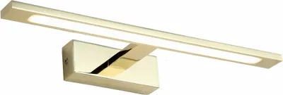 Image de Applique murale LED ALTER dorée 12 W, blanc neutre, 1 400 lm, métal, dim. : 13,5 x 41,5 x 5 cm, IP20, Zuma Line