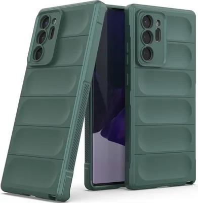 Immagine prodotto di Custodia Galaxy Note 20 Ultra, Custodia protettiva antiscivolo in silicone TPU morbido per Samsung Galaxy Note 20 Ultra 5G verde