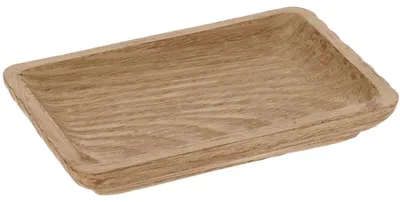 Image de TENDANCE | Porte-savon - en polyrésine - beige - 2 x 13 x 9 cm - porte-savon de bain - aspect bois - moderne - décoratif - salle de bains
