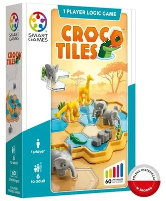 Image de SmartGames Croco Tiles, puzzle en 3D, pour 6 joueurs (ou plus)