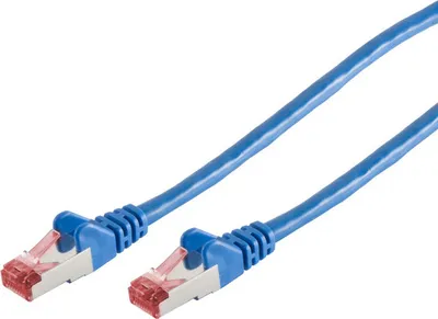 Produktbild von Netzwerkkabel, RJ45 LAN, Ethernet Cat 6A, S/FTP, PIMF, Halogenfrei, GHMT Blau 1,50m