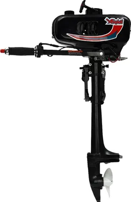 Zdjęcie produktu dla Silnik zaburtowy do łodzi - 2-suwowy, 3,5 KM, 52 cm³, zasilany benzyną - chłodzony wodą - do łodzi do 4 m - zbiornik paliwa 1,3 l - rączka sterująca 0–180° - kolor czarny