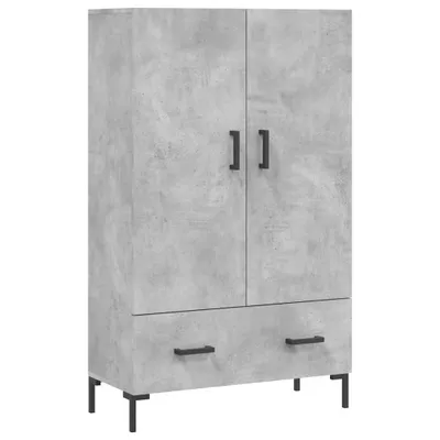 Obrázok produktu pre Vysoká skrinka betónová sivá 69,5x31x115 cm kompozitné drevo