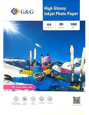 Produktbild von G&G Fotopapier 180g 20 Blatt A4