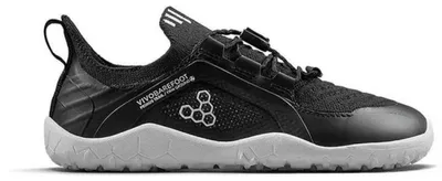 Image de Chaussures de trail Vivobarefoot Primus Trail Knit Fg Barefoot pour enfants, noir, taille 32 (EU)