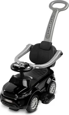 Produktbild von CARETERO Rutschauto mit Schiebestange Rutschfahrzeug Sport Car Kinder - Schwarz