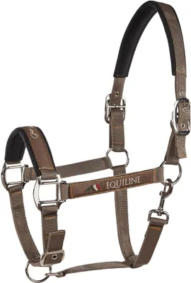Zdjęcie produktu dla Equiline Halter Nylon Timmy Stable Halter Cappuccino Full